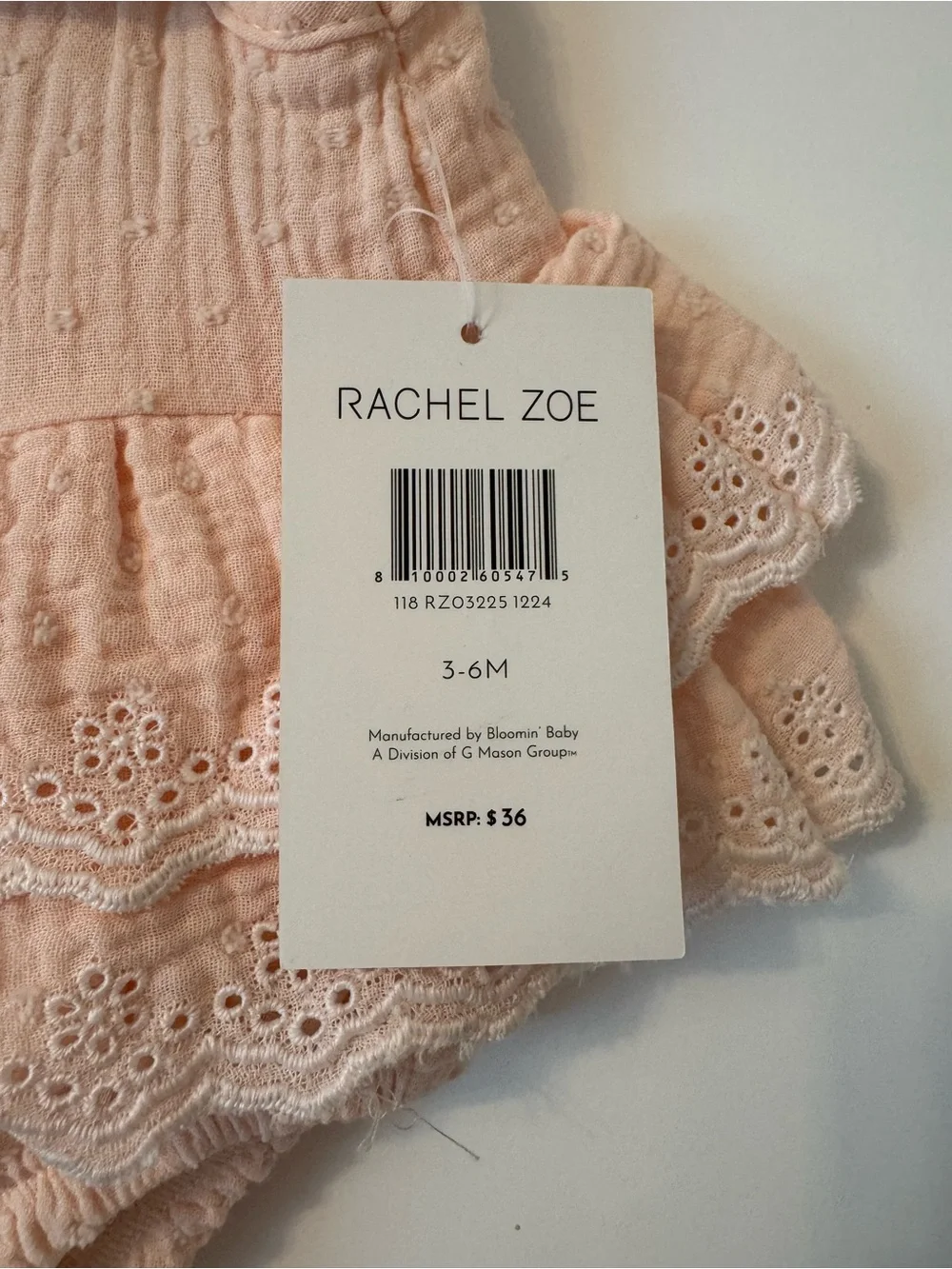 Rachel Zoe Pink Ruffle Baby Romper with Headband & Pearl-Trim Sunglasses